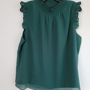 J Crew no sleeve blouse